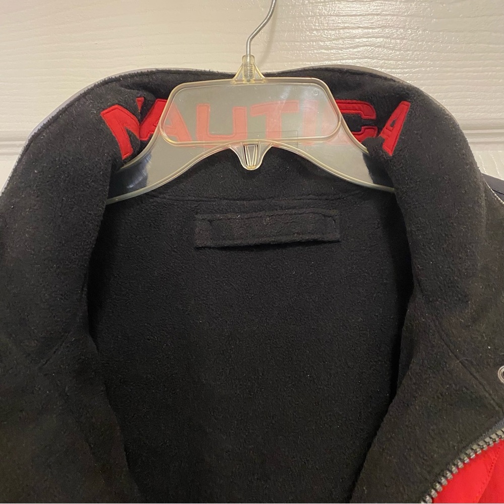 Nautica Men’s Red Black Gray Winter Performance Jacket Reversible XL Zipper - Picture 3 of 16